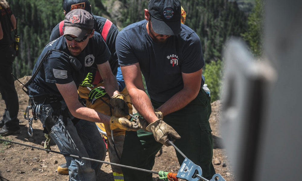 Image of emergence responders wearing mij tees