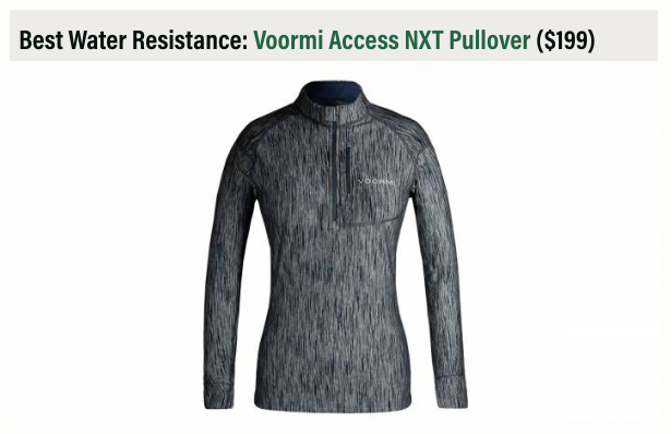 Gear Junkie Features the Access NXT Pullover